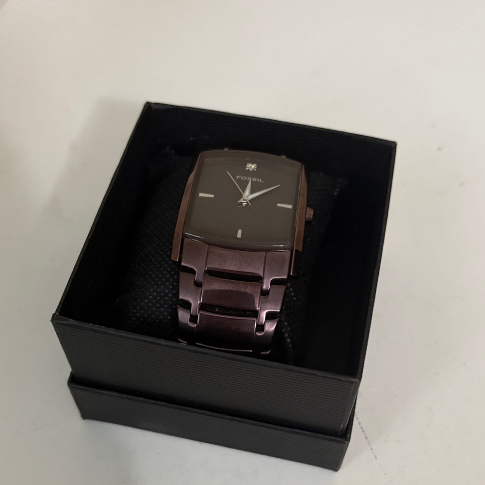 Fossil Men's Dark Brown and Black Watch